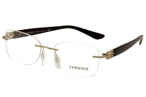 versace eyeglass frames women's|versace rimless eyeglasses for women.